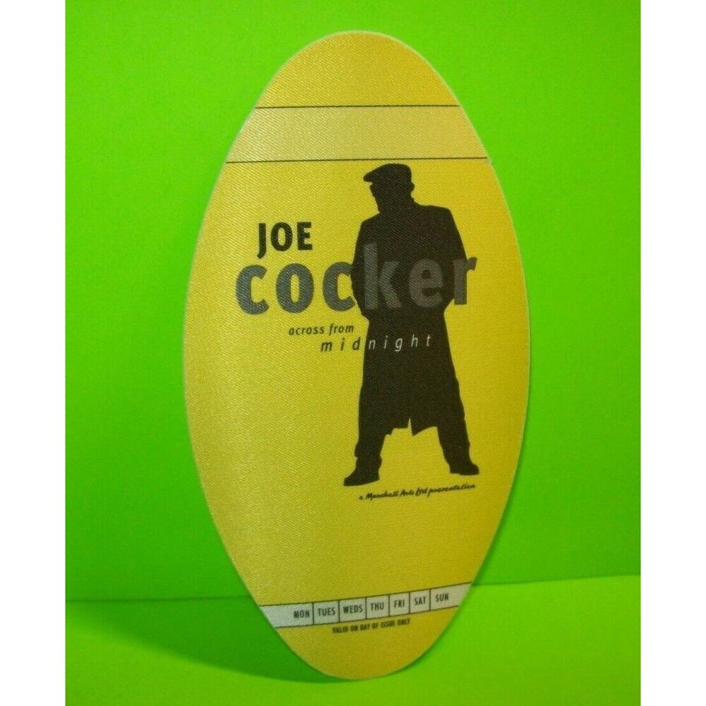 Joe Cocker Across From Midnight Backstage Pass Original Otto 1997 Concert Tour